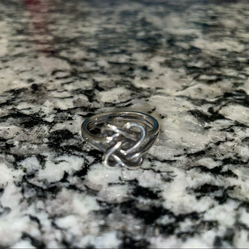 James Avery Intertwined hearts ring